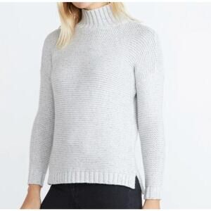 Marine Layer Remi Grey Knit Wool blend Sweater mock neck women's size xs
